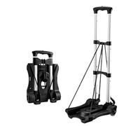 Flexible en aluminio avec roues - Chariot de courses multifonction pour - Utilisation en extérieur et à la maison - Léger et design