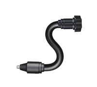 Flexible giratorio 17 mm hembra 1/4 rosca exterior varilla de conexión para navegación de vehículos, soporte para teléfono, cámaras de acción, soporte de cámara negro, barra de conexión para rejilla
