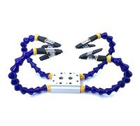 Flexible Helping Hands - Herramienta de estación de soldadura de tercera mano con base de aleación de aluminio (4 brazos flexibles)