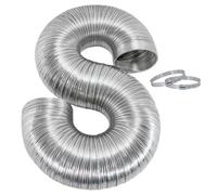 Flexible HVAC Exhaust Duct Hose - 10x150cm Aluminum Foil Dryer Pipe