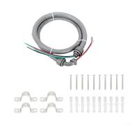 Flexible para conducto eléctrico 3/10.2 cm material del PVC de 6 pies con la asamblea que pone a tierra para las instalaciones de la cartelera y de la HVAC