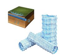 Flexible Perforated French Drain Pipe 2-12in Wide, Underg-round Landscape Drainage Tube for Ya-rd, House Side, Lawn, Garden, Retaining Wall, Easy Install Drain System(8cm/3.1in,L 6m(19.7ft))