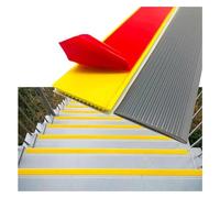 Flexible PVC Stair Nosing Treads, Self Adhesive Edge Protector, Anti Slip Step Trim Suitable For Kindergartens, Hospitals, Schools(Gray,5cm)