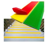 Flexible PVC Stair Nosing Treads, Self Adhesive Edge Protector, Anti Slip Step Trim Suitable For Kindergartens, Hospitals, Schools(Green,5cm)