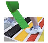 Flexible PVC Stair Nosing Treads, Self Adhesive Edge Protector, Anti-Slip Strips For Steps And Ramps(Green,5cm)