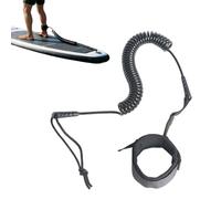 Flexible Safety Cord - Coiled Paddleboard Leash for Surfing | Tpu Material with Lightweight Design, Compact Foot Cover, Indoor Outdoor Use, Family Friends Gift, Men, Women and Beginners Enthusiasts