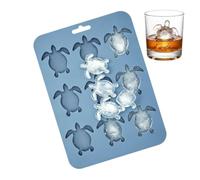 Flexible Silicone Cold Cubes Tray Reusable 9 Cavities Turtle Animal Maker