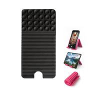 Flexible Silicone Phone Stand with Suction Cups Charging Port Cutout