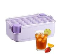 Flexible Trays - Silicone Ice Tray, Reusable Easy Release Large Capacity Freezer Mold, Perfect For Cocktails Coffee Kitchen Parties Drinks Food Camping Chocolate Candy Fruit