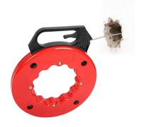 Flexible Wire Puller, Electric Cable Pull Tool, 15 m Fish Tape with Smooth Coating, Steel Core Cable Puller, Conduit Tool with Compact Design, Electrician Accessory for Wall Wiring