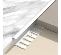 FlexibleProfile - 3 molduras de aluminio de 90 cm, perfectas para protección y protección de pared, opción de 8/9,5 mm y bisagra interior