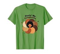 Flexin' My Complexion: Empoderando el Arte de la Diversidad Camiseta, Hombre, Hierba, XXL