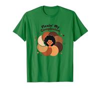 Flexin' My Complexion: Empoderando el Arte de la Diversidad Camiseta, Hombre, Verde Kelly, L