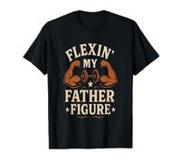 Flexin' My Father Figure Funny Dad Gym Tee Regalo del Día del Padre Camiseta