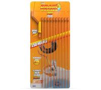 FlexiSnake Limpiador de serpientes para fregadero de comadreja de drenaje de 18 pulgadas con mango giratorio y 10 recambios de varitas, delgado, flexible, fácil de usar en la mayoría de drenajes y