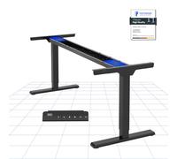 FLEXISPOT E1 Pro Escritorio Elevable Eléctrico con 2 Motores Carga de 100KG, Escritorio Ajustable en Altura de Acero 70-119CM, con 4 Funciones de Memoria Escritorio de pie, Negro
