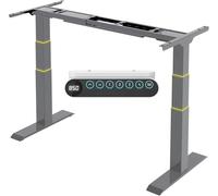 FLEXISPOT E6 Carga 200KG, Doble Motor Escritorio Elevable Eléctrico, Regulable en Altura, Recordatorio de Sedentariedad, Marco de Pie Mesa Regulable Altura Eléctrico, Gris