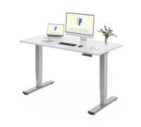 FLEXISPOT EC5 Lite Escritorio Elevable Eléctrico 140 × 80 CM con 2 Motores y 3 Etapas Mesa Elevable en Altura con 4 Funciones de Memoria Standing Desk, 25 MM de Grosor de la Mesa, 60-125CM