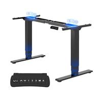 FLEXISPOT EC5 Pro Escritorio Elevable Eléctrico, Capacidad de Peso 160 KG, 3 Columnas 2 Motores, 62-127cm, Altura Ajustable, Standing Desk, Escritorio de Acero con 4 Botones de Memoria