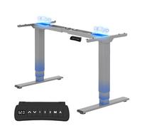 FLEXISPOT EC5 Pro Escritorio Elevable Eléctrico, Capacidad de Peso 160 KG, 3 Columnas 2 Motores, 62-127cm, Altura Ajustable, Standing Desk, Escritorio de Acero con 4 Botones de Memoria