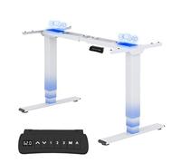 FLEXISPOT EC5W Escritorio Elevable Eléctrico, Capacidad de Peso 160 KG, Escritorio de Pie con Altura Ajustable, Standing Desk, Escritorio de Acero Sólido con 4 Botones de Memoria, 2 Motores, 3 Etapas