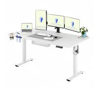 FLEXISPOT Escritorio Eléctrico Ajustable en Altura 180 x 80 cm - Control Manual con Memoria - Standing Desk Escritorio para Computadora - Escritorio de pie para Oficina y hogar (Blanco)