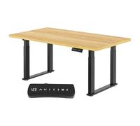 FLEXISPOT Escritorio Elevable Eléctrico 180x80 cm con Doble Motor, Carga 150 kg, 4 Patas, Función Anticolisión, Memoria de Altura, Mesa Regulable Estable y Silenciosa para Home Office, Arce