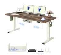 FLEXISPOT Escritorio Elevable Eléctrico 180x80 Doble Motor, Tablero Entero | Tablero Entero 25 mm, Mesa Elevable Altura Ajustable, 100 kg Capacidad, 4 Memorias, Anticolisión, Garantía 5 Años