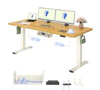 FLEXISPOT Escritorio Elevable Eléctrico 180x80 Doble Motor, Tablero Entero | Tablero Entero 25 mm, Mesa Elevable Altura Ajustable, 100 kg Capacidad, 4 Memorias, Anticolisión, Garantía 5 Años