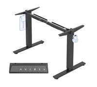 FLEXISPOT Escritorio Elevable Eléctrico Marco de Escritorio de Altura Regulable, Standing Desk Mesa Elevable Eléctrico con 2 Ganchos 4 Botones de Memoria-Negro