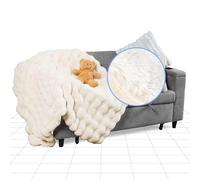 FLEXISPOT Manta Ultrasuave de Doble Cara de 150 x 150 cm, Manton Gruesa para Sofá, Manta Mullida XL para El Hogar, Cómoda Colcha para la Cama
