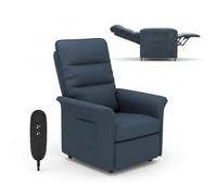 FLEXISPOT Sillón de Relax Eléctrico con Respaldo Ajustable, Reclinable de 105° a 155°, Sillon Reclinable(82x77x104cm), Sofá Relax Ergonómico Sillón para Dormitorio y Salón (Gris Oscuro)