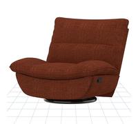 FLEXISPOT Sillón Relax Reclinable, Sillon Giratorio con Función Mecedora, Sófa para Tele con Respaldo Ajustable, Silla Relax para Mayores y Madres Lactantes-Naranja Marrón