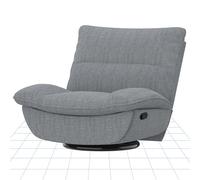 FLEXISPOT Sillón Relax Reclinable, Sillon Giratorio con Función Mecedora, Sófa para Tele con Respaldo Ajustable, Silla Relax para Mayores y Madres Lactantes-Gris Claro