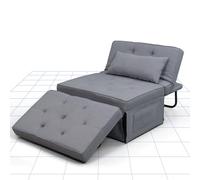 FLEXISPOT Sofá Plegable con función Cama 191 * 69 * 35CM, Tres Modos de extensión, Espacio de Almacenamiento Incorporado, Adecuado para Sala de Estar y Dormitorio, Capacidad de Carga 300 kg(Gris)