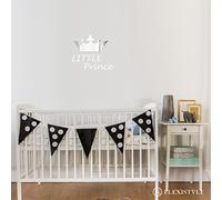 FLEXISTYLE Espejo Decorativo Little Prince, decoración de diseño Moderno, 3 mm de Espejo de acrílico de la UE, salón, Dormitorio, Pasillo, irrompible, Textiles para el hogar, Plata