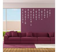 FLEXISTYLE Espejo Decorativo Shine 1 Diseño Moderno Decoración, 3 mm de acrílico de Espejo de la UE, salón, Dormitorio, Pasillo, irrompible, DIY de hogar Textiles, Plata