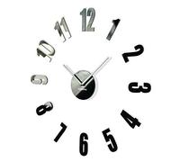 FLEXISTYLE Moderno Reloj de Pared DIY acrílico Negro Grande, silencioso, salón, Dormitorio