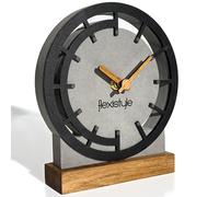 FLEXISTYLE Moderno Reloj de pie pequeño de Madera Roble salón baño (Estilo 5)