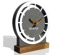 FLEXISTYLE Moderno Reloj de pie pequeño de Madera Roble salón baño (Estilo 7)