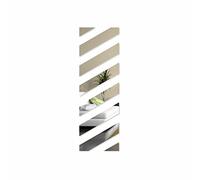 FLEXISTYLE Tiras de Espejo Decorativas, diseño Moderno, Espejo acrílico de 3 mm de la UE, salón, Dormitorio, Pasillo, irrompible, decoración para el hogar, Plata