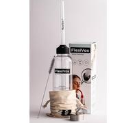 FlexiVox®, compatible con Método Lax Vox | Ideal para Entrenamiento Vocal SOVT, utilizado por Cantantes y Logopedia | Kit completo: Tubo y Botella Graduada, Cepillo, Bolsa con eBook incluido