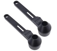 FLEXMAN 2 Cucharas de Café y Embudo, 2 Cucharadas de Capacidad, Cuchara Medidora de Café Reutilizable Multiusos, Cucharas Medidoras de Café para Proteína en Polvo, Té, Azúcar