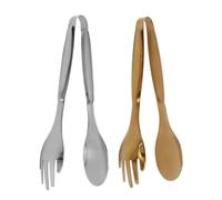 FLEXMAN 2 Pinzas para Servir, Pinzas de Cocina de Acero Inoxidable con Ergonómicas, Mini Pinzas para Azúcar, Pinzas para Hielo para Cafetería, Fiesta de Té, Fiesta de Postres, Azúc