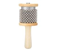 flexman Cabasa Pequeña, Instrumento de Percusión Cabasa Agitador de Mano de Madera de 7,3 X 2,6 Pulgadas, Cabasa Estándar para Estudiantes y Niños