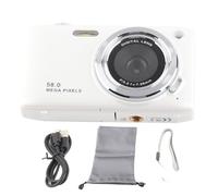 FLEXMAN Cámara Digital, 4K 58MP HD 16X Zoom Autofocus Cámara Compacta Bolsillo, Pantalla IPS 2.88 16:9 Cámara Automática Vlogging Belleza para Adolescentes Adultos Principiantes (Blanco)