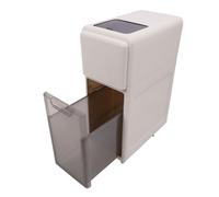 flexman Gabinete Almacenamiento Baño Estrecho, Gabinete Almacenamiento Plástico Delgado con Ruedas Móviles, Cajón Almacenamiento Caja Comida Arroz para Baño, Cocina, Lavandería (2 Tier)