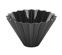 FLEXMAN Gotero para Verter Sobre Café, Taza de Filtro de Café Reutilizable Cónica de Resina Hecha a Mano, Aparato para Hacer Café, Regalo para los Amantes del Café (Noir)