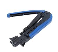 FLEXMAN Herramienta de Compresión Coaxial, Herramienta Compresión de Cables Eléctricos, Herramienta de Conector F con Cabeza de Tornillo Ajustable para RG59, RG6, RG11, 75 5, 75 7