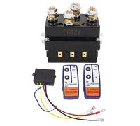 FLEXMAN Kit de Relé de Cabrestante 12 V, 500 A, 30 W, Relé de Contactor Solenoide Cabrestante con 2 Controladores, Interruptor Contactor de Relé de Cabrestante de Control Remoto